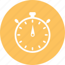 An icon of a stopwatch, indicating temporary solutions.